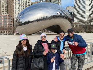 Yasser & Lina with family in Chicago