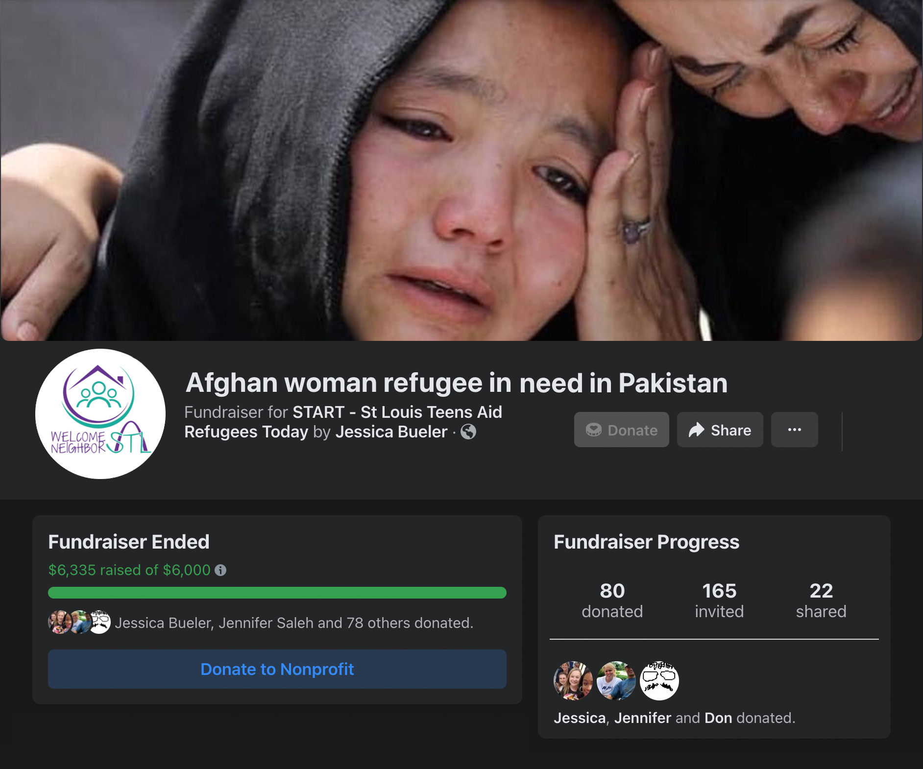 Afghan woman refugee in-need in Pakistan