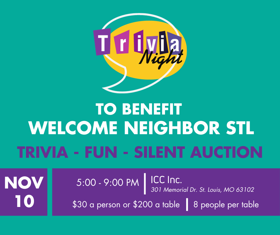 Trivia Night Fundraiser - Welcome Neighbor STL