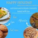 AFGHAN AND SYRIAN HOLIDAY COOKIE BOX