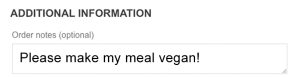 Additional Information Vegan