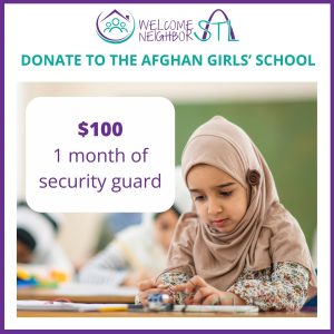 $100 Donation to Afghan Girls School - Welcome Neighbor STL